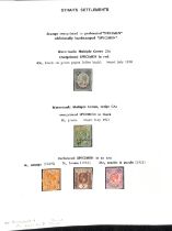 1921-33 2c Green, 4c orange, 5c brown die II and 21c, also 1912-23 45c, perforated or overprinted "