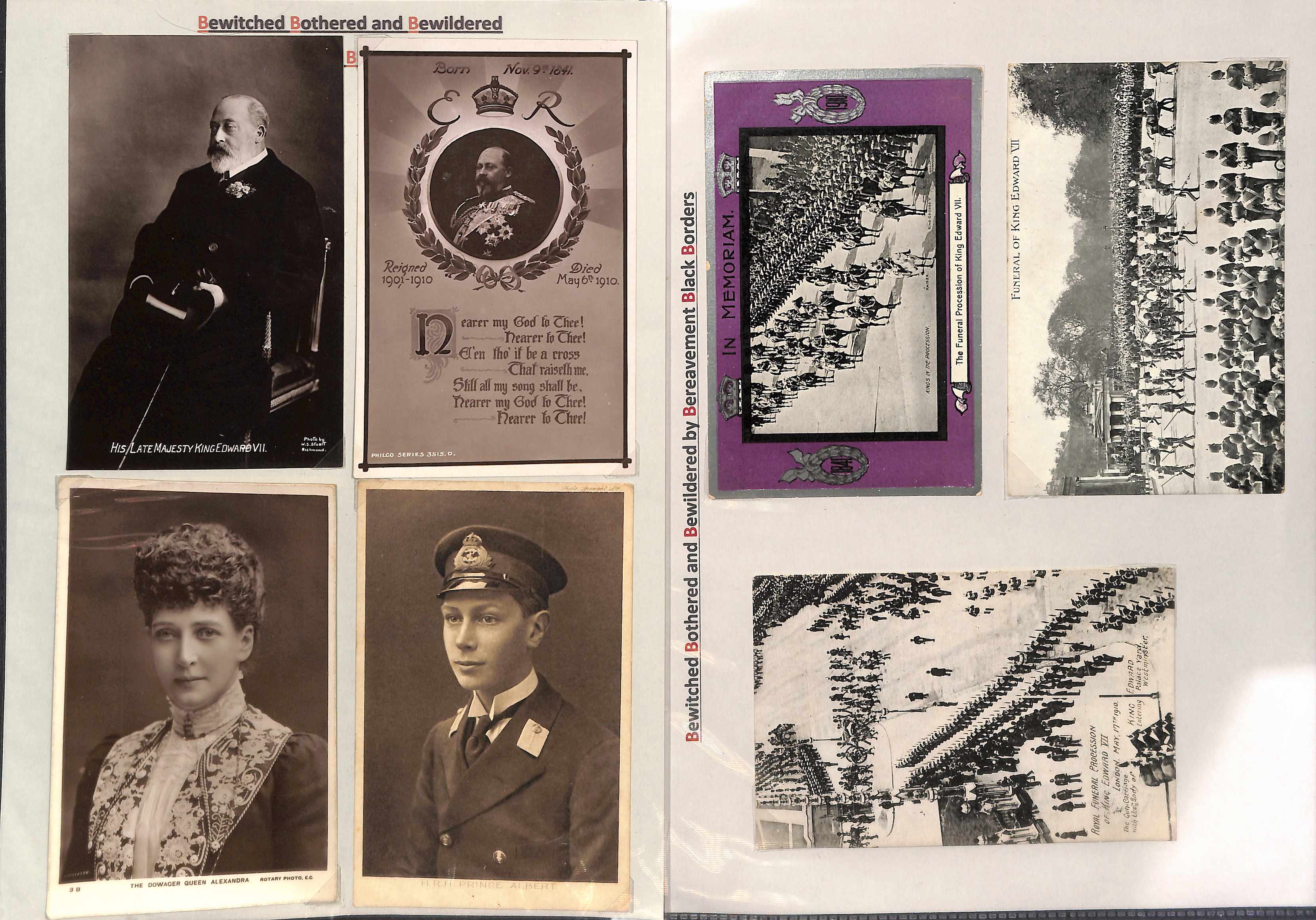 King Edward VII/Queen Alexandria. 1901-25 Mourning covers, letters, ephemera and picture postcards - Image 4 of 24