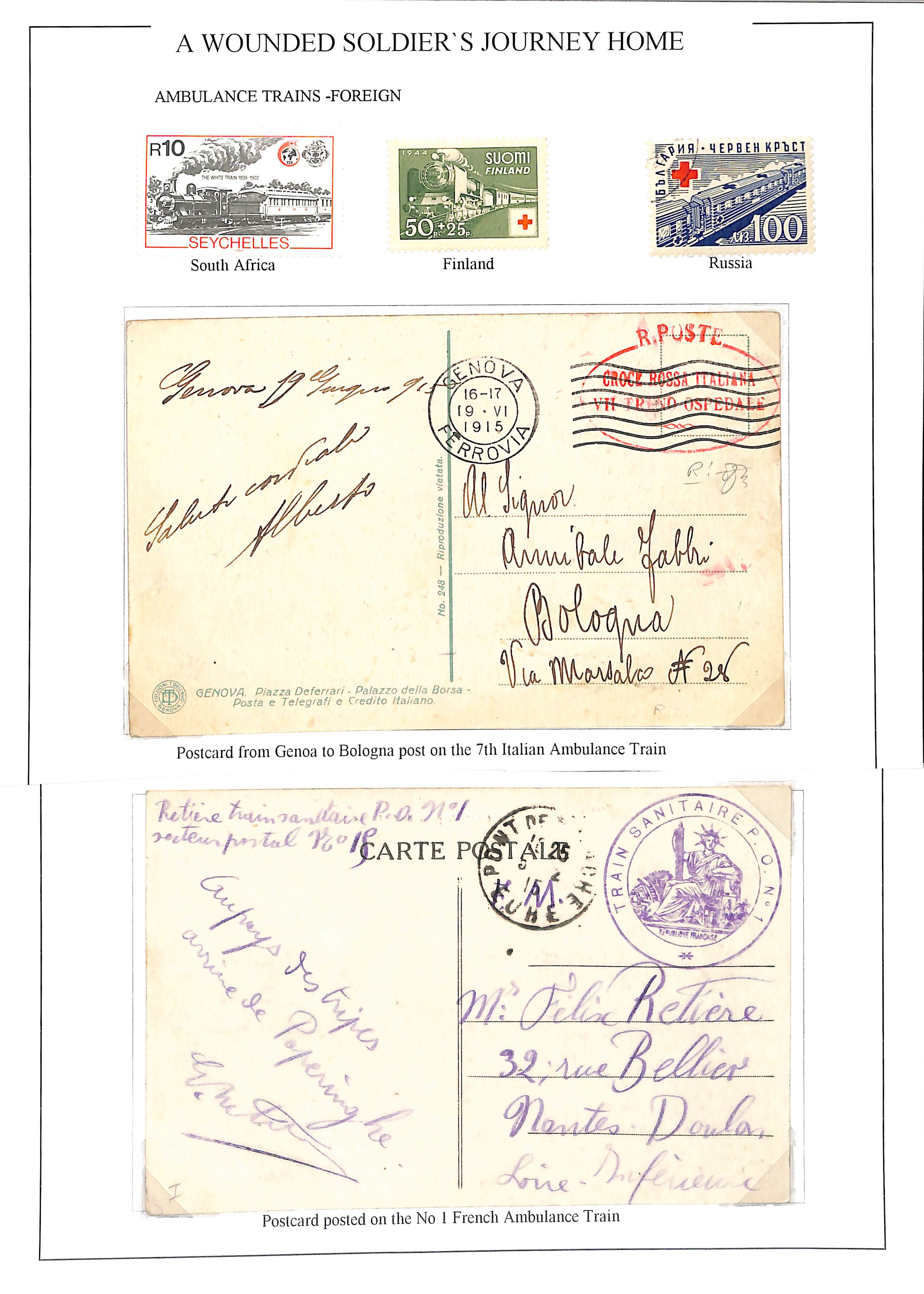 France - Ambulance Trains. 1914-18 Covers and cards from French Ambulance Trains (17, all with - Image 9 of 11