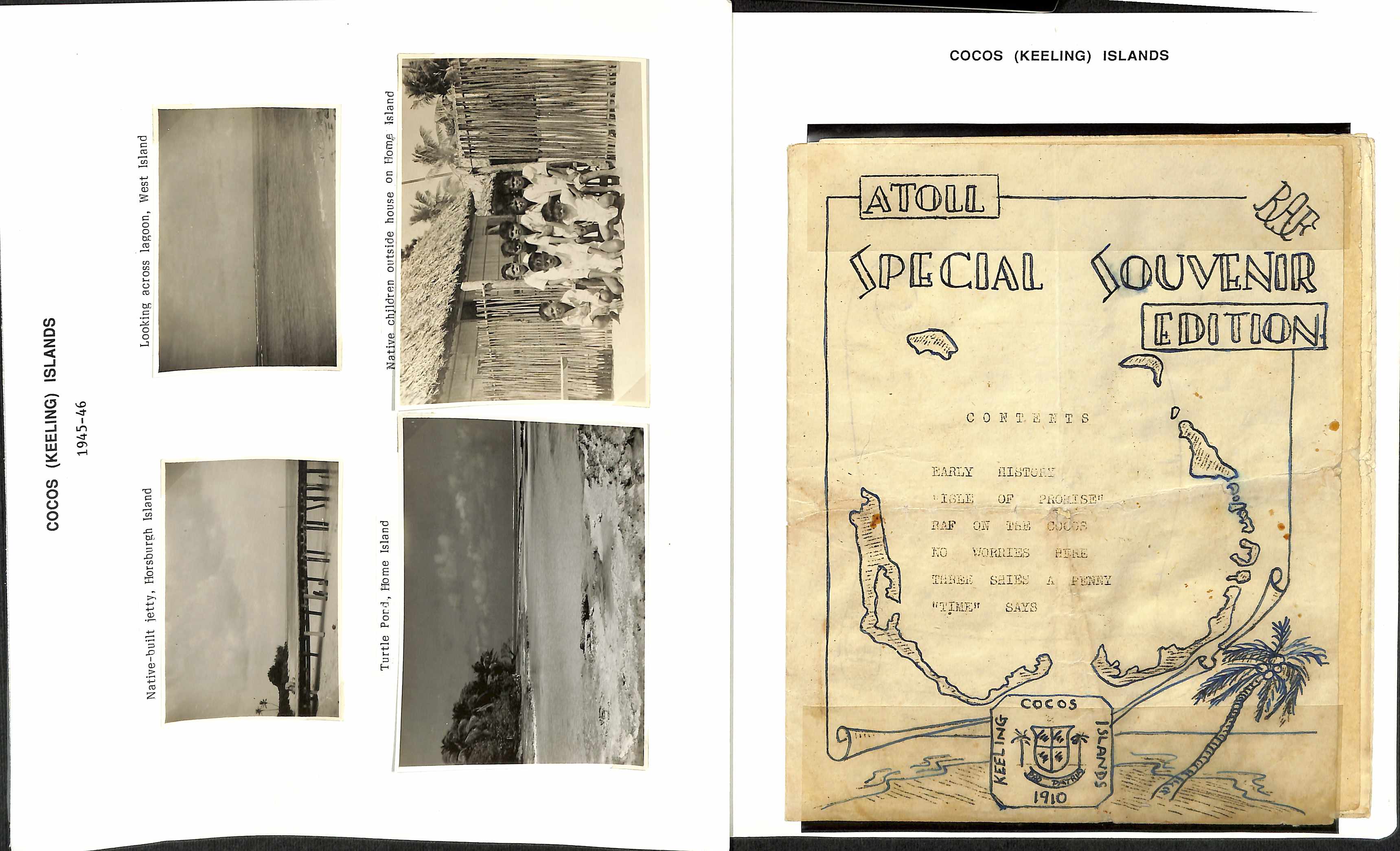 1897-1960 Ephemera, postcards and photos including Colonial Reports for 1897, 1899, 1901 and 1903;