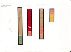 1913-34 Coil leaders comprising 1912-24 ½d ("500 ½d Stamps / Delivery Top End First / Price £1.0.