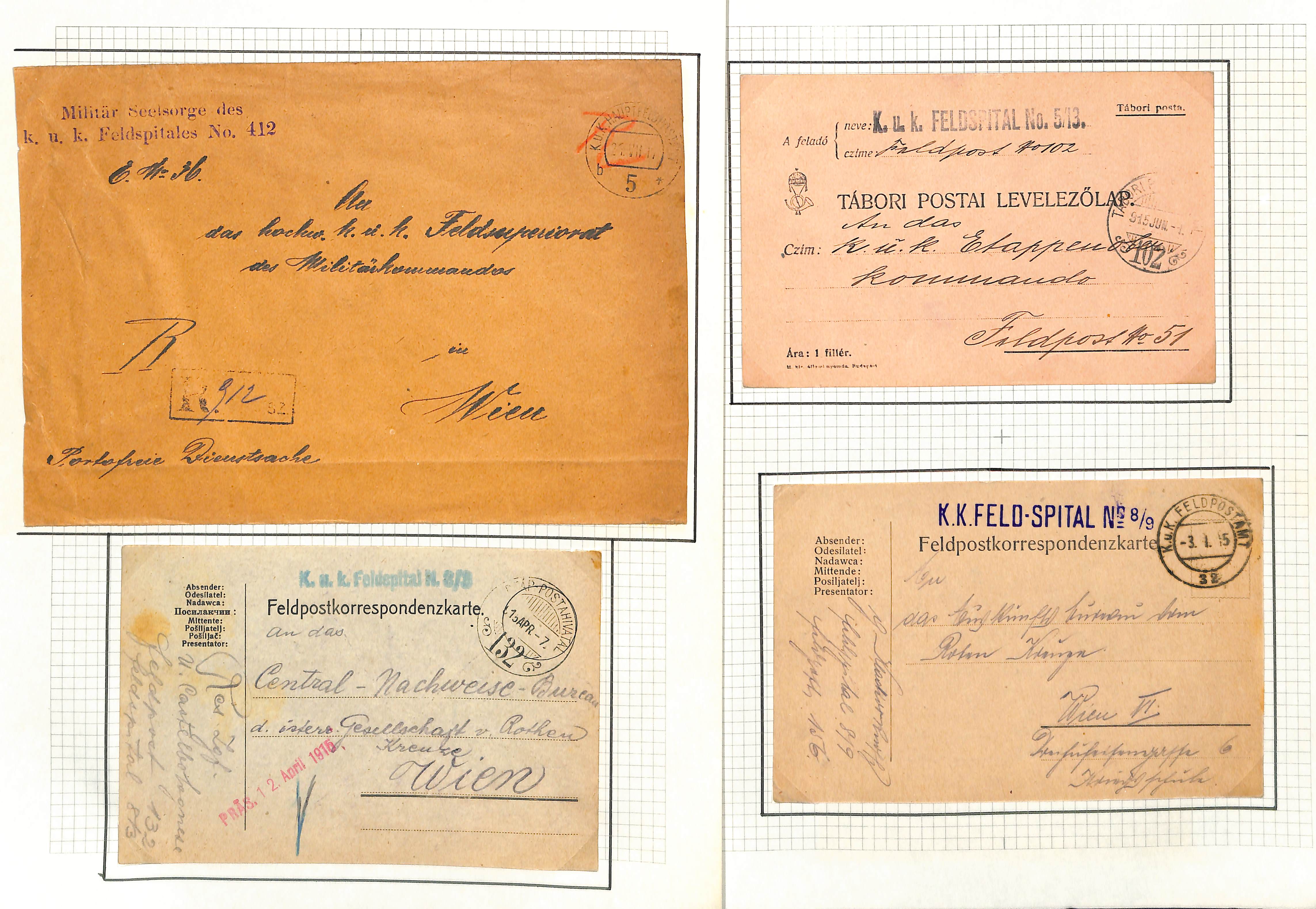 Austria. 1914-18 Covers and cards from soldiers in hospital in various parts of the Austro-Hungarian - Image 19 of 52