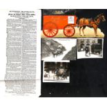 Mail Coaches/Turnpikes. c.1820-1910 Ephemera with a fine c.1820 printed handbill for the Saracens