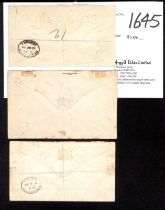 1893-95 Covers from Old Calabar to England, comprising registered cover franked 2d + 2½d + 5d,