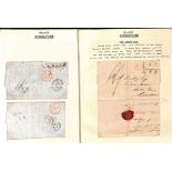 1825-67 Entire letters (9) and an entire from Singapore to G.B (6), France (3) or Holland, including