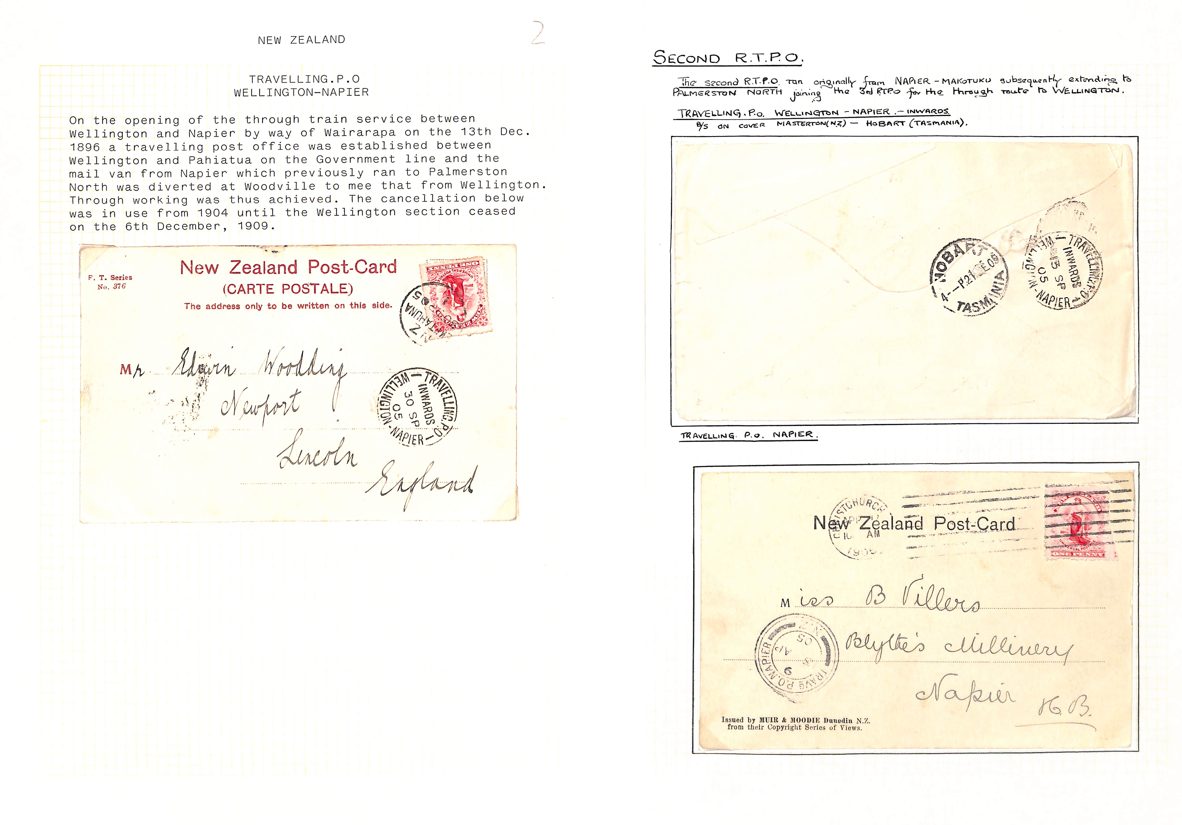 T.P.Os. 1882-1971 Covers and cards (c.100), also stamps and pieces (c.80), various T.P.O - Image 3 of 28