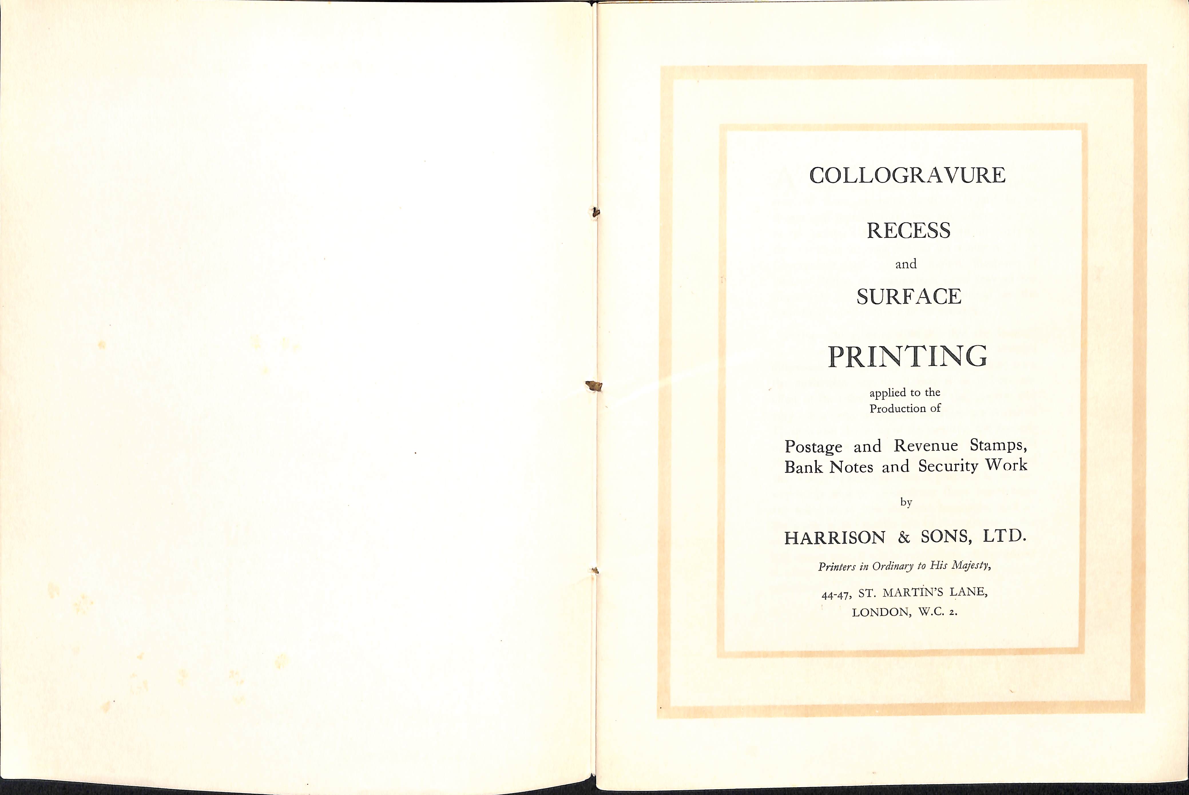 c.1923 Harrison & Sons booklet "Collogravure Recess and Surface Printing applied to the Production - Image 4 of 5