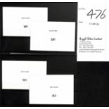 1912 10c, 15c, 25c and R1 Duty Plate Die Proofs in black on white glazed card, 90x62mm, all fine. (