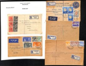 Geylang Road. 1931-66 Covers and cards including 1931-38 registered covers to England (2) or Hong