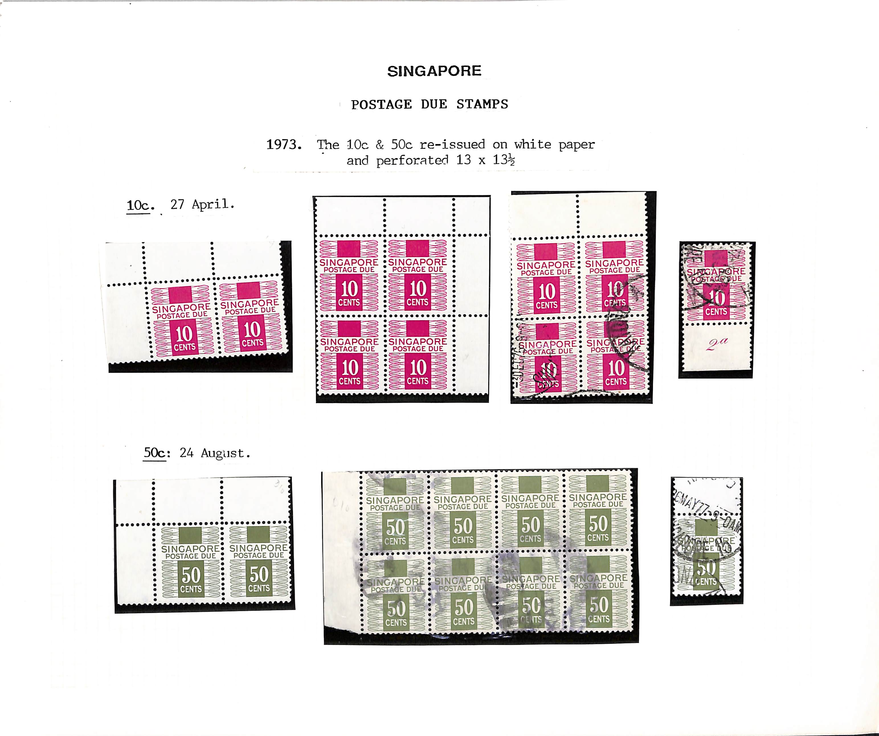 Postage Dues. 1968-95 Mint and used study including covers (9), 1968 1c - 4c sheets, etc. (399). - Image 5 of 6