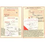 Ahmednagar. 1914-18 Printed Prisoner of War envelopes, various types printed in red and black (8) or