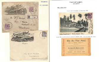 Seaview Hotel. 1906-55 Covers, cards and ephemera, including postally used pictorial advertising