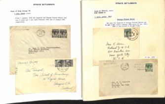 1938-42 Covers and cards bearing KGVI issues with all die I and die II values to the $2, including