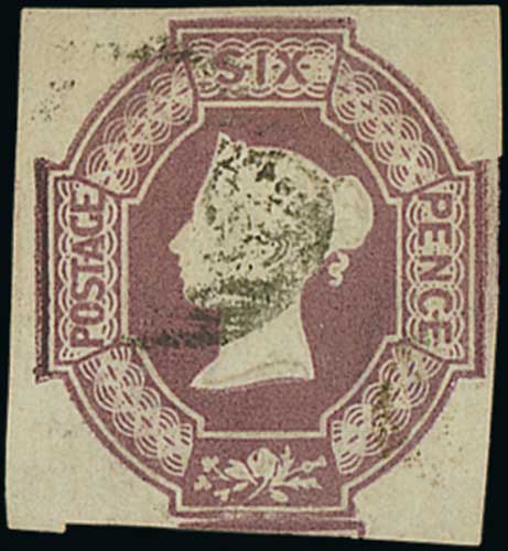 1847-54 Embossed 6d (3), 10d and 1/- (4, one deep green) used, all cut square, one 6d and one 1/- - Image 2 of 7