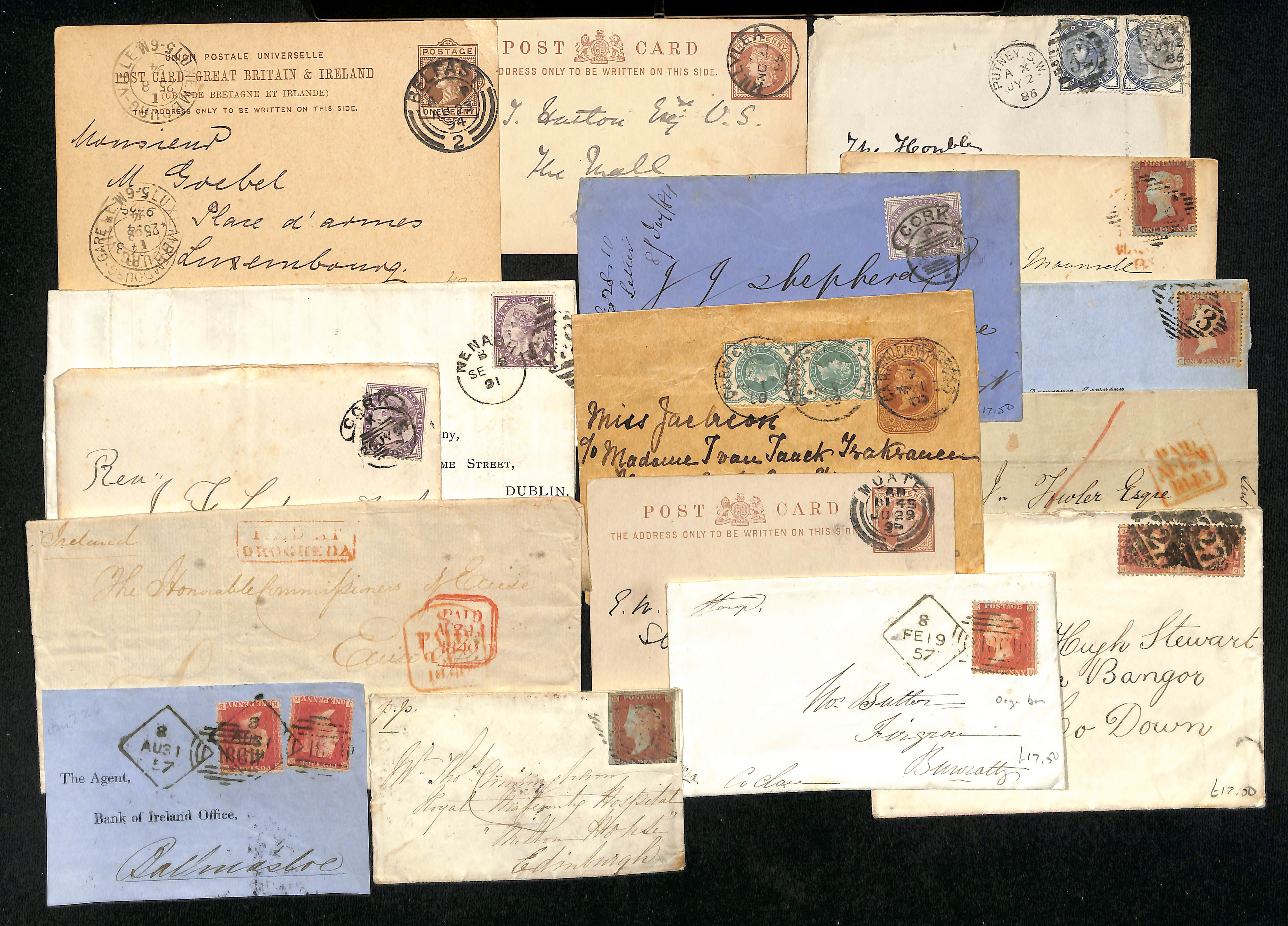 1804-1922 Entire letters, covers and cards including prestamp, straight line sub-office - Bild 9 aus 10