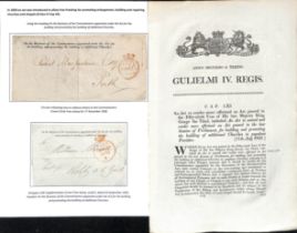 Building of Additional Churches. 1838-39 Lettersheets with the printed heading "On the Business of