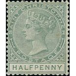 1882-90 Crown CA ½d dull green, watermark sideways, mint, a little gum loss, otherwise fine and very