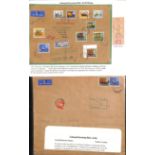 Invalid Stamps. 1893-1970 Covers and cards including 1895 cover with a disallowed 1d lilac bisect,