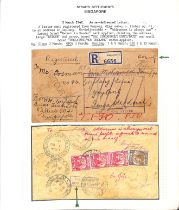 Dead Letter Office. 1934-41 Registered covers, all undelivered and returned, comprising 1934 cover