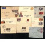 1938 (Feb. 27/Mar. 1) First "All Up" Empire Air Mail Scheme flights, covers from India to England (