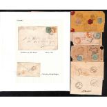 Receiving Houses. 1861-c.1880 Covers with Receiving House datestamps including single ring