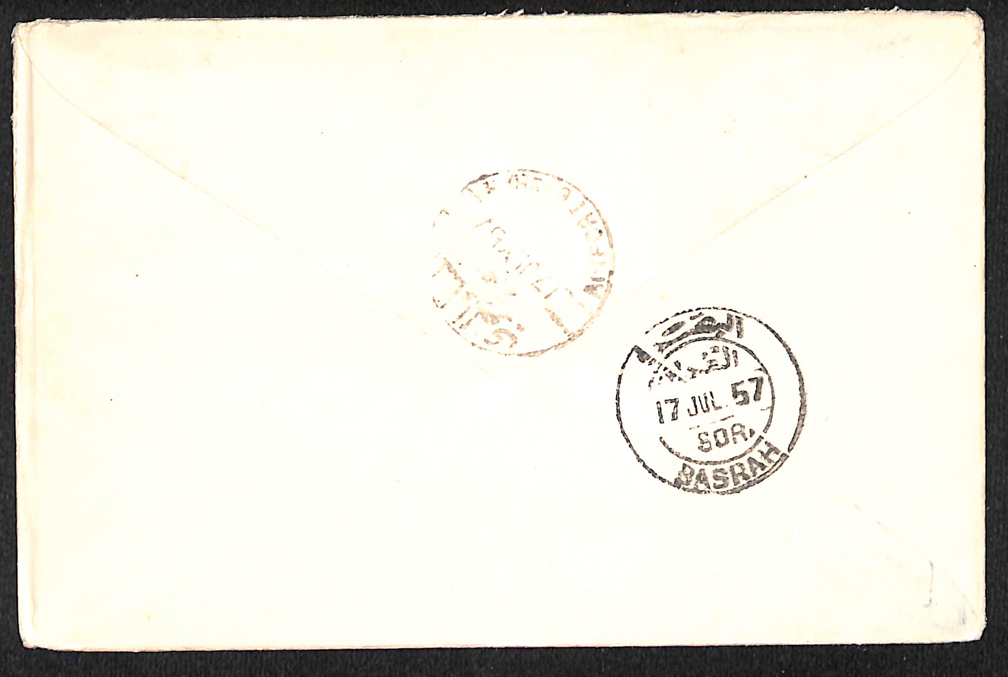 Air Mails. 1932-57 First flight covers from or to Baghdad or Basrah, including scarce 1932 (Oct 4) - Image 8 of 8