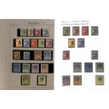 1922-29 ½d - 10/- Specimen stamps, Multiple Crown CA 4d - 5/- sets of four (two sets), and