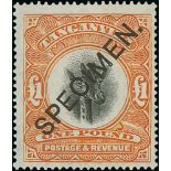 1922-24 Giraffe issue 5c - £1 set of fifteen and 1925 5c - 30c set of four all overprinted "