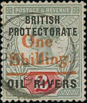 1893 (Dec) 1/- on 2d, Surcharge in vermilion, a couple of barely noticeable perf tones, otherwise