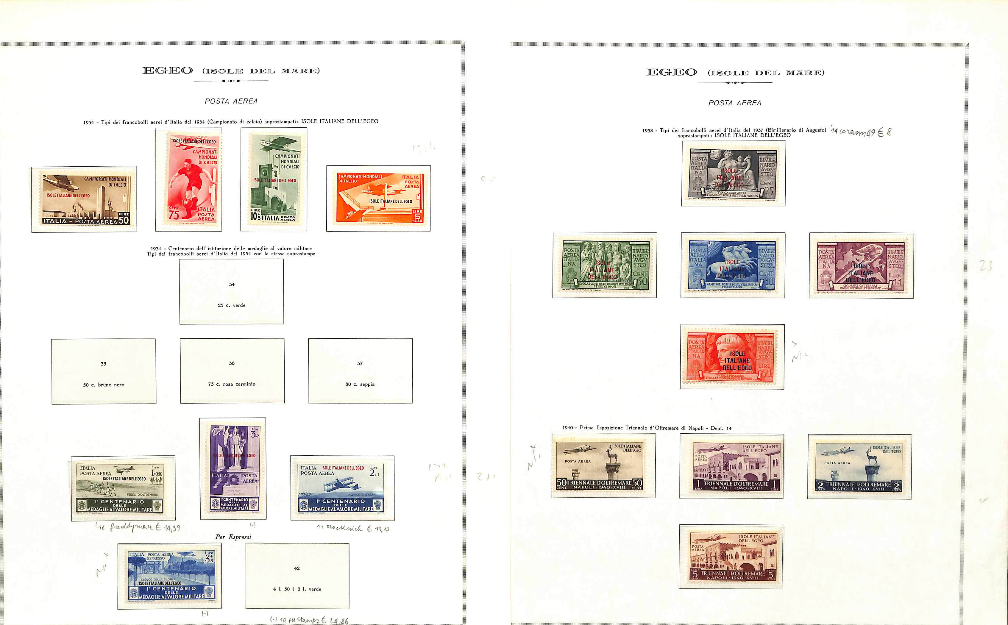 Italian Colonies. 1881-1935 Mint and used collection with issues for Eritrea including 1893 set - Image 18 of 19