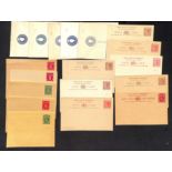 Postal Stationery. Mainly QV Postcards and covers including early Transvaal, Victoria with 1d