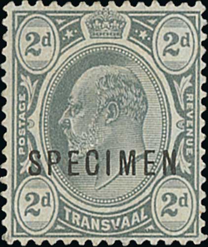 Transvaal. 1902-09 Specimen stamps comprising 1902 set of twelve, 1903 1/- - £5 set of four (also