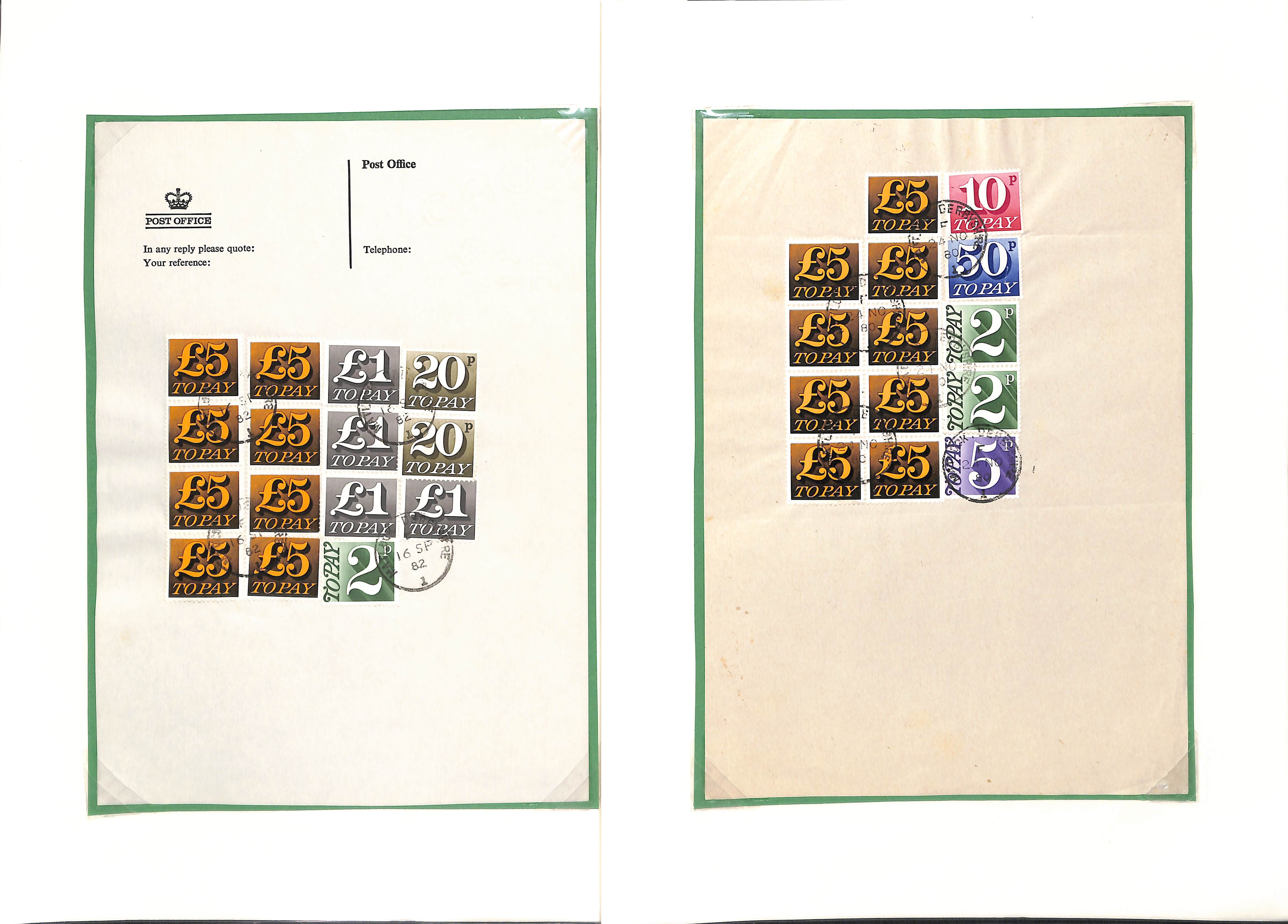 Customs Charges/Accumulated Charges. 1938-92 Covers or parcel address panels with customs duty or - Image 8 of 18