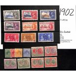 1935-46 Specimen sets comprising 1935 Silver Jubilee, 1937 Coronation, 1938 KGVI ½d - 5/- set of ten