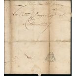 1694 (Oct 10) Entire letter from the Navy Office, sent during the co-regency of William and Mary (