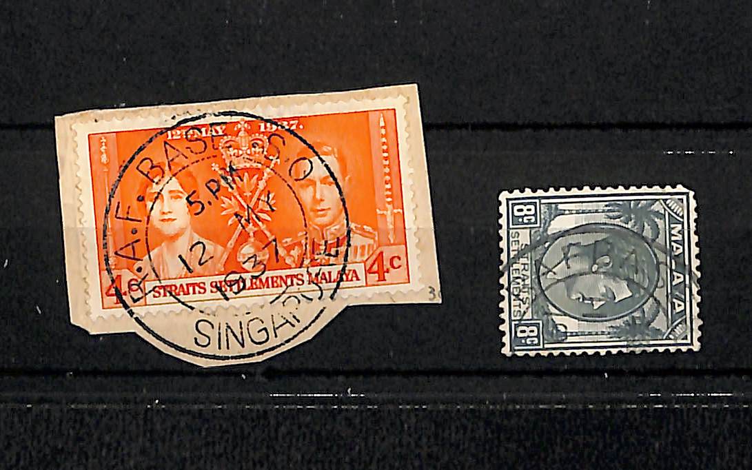 R.A.F. Base. 1937-40 Covers (4), three registered, two 15c postal stationery envelopes, also - Image 3 of 3
