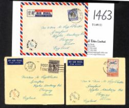 1950 Covers from E.R Leigh Parkin of Cable & Wireless Ltd to his parents in England, all sent by