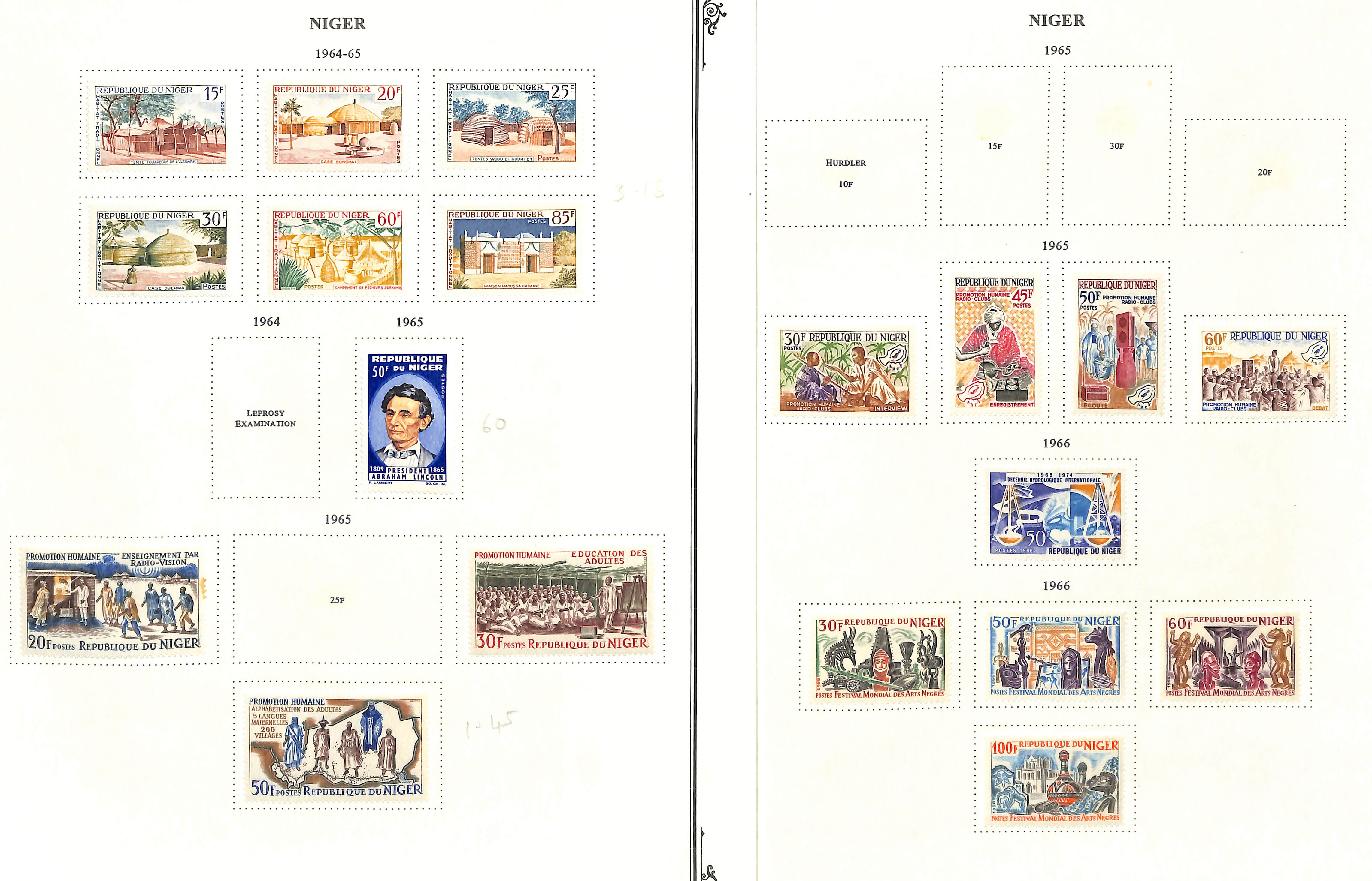 Niger. 1921 - c.1990 Mint and used collection with covers, die and plate proofs. (100s). - Image 7 of 26