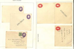 1928-37 KGV Envelopes, comprising 4c violet Specimen, unused or used (franked 2c to England, fine