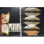 Novelty Postcards. c.1906-12 Novelty shaped cards containing pull-out views, 24 cards with the