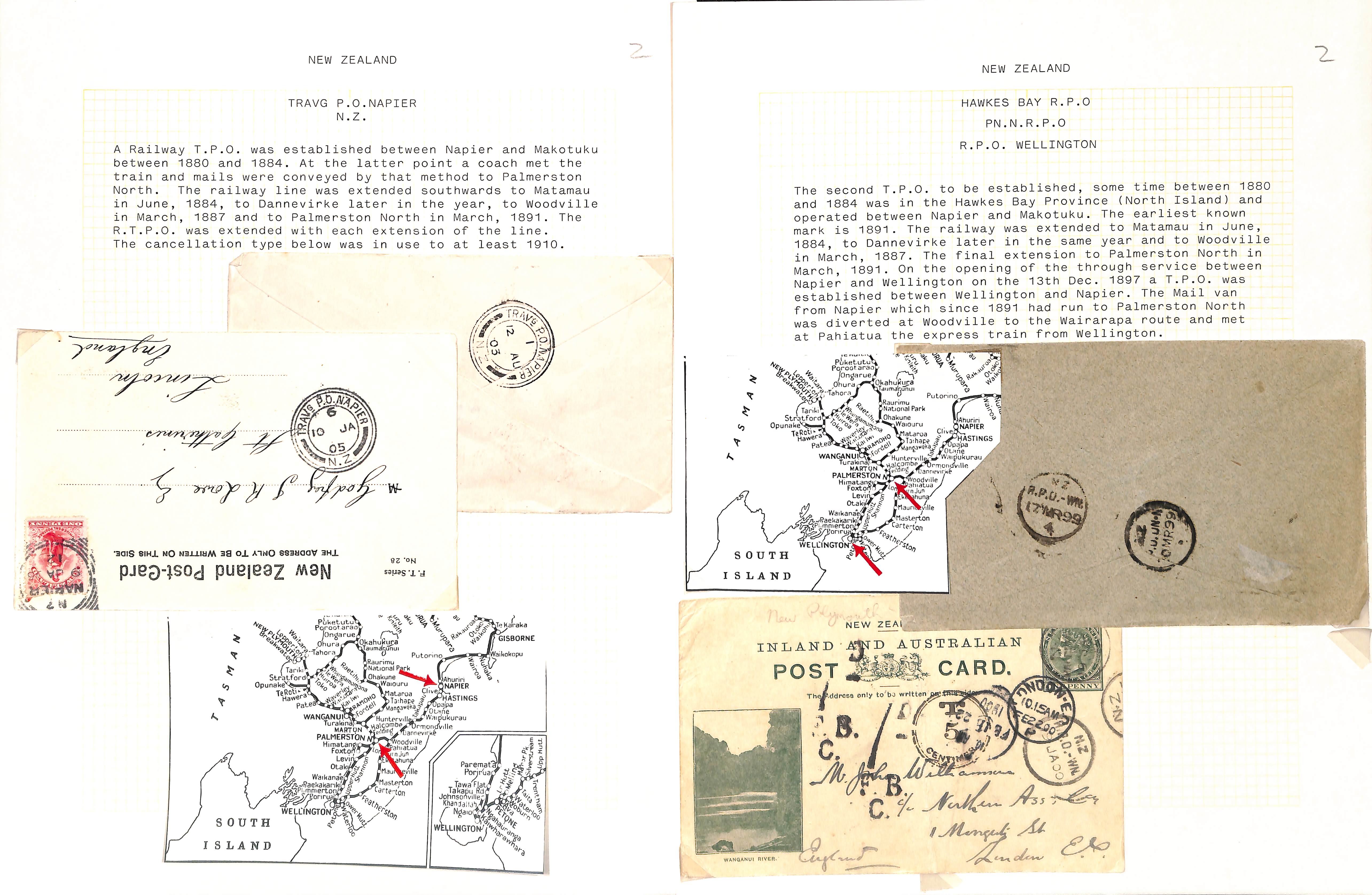 T.P.Os. 1882-1971 Covers and cards (c.100), also stamps and pieces (c.80), various T.P.O - Image 2 of 28