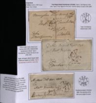 1796-1806 Entire letter from Monaghan to Dublin, and entires from Dublin to Carlow or Mallow to