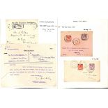 1917-21 Covers to London bearing the two Red Cross surcharges, two covers from Penang or Prye