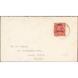 1932 (Mar 2) Cover to London bearing Australia 2d on 1½d tied by "CHRISTMAS ISLAND" c.d.s type D6,