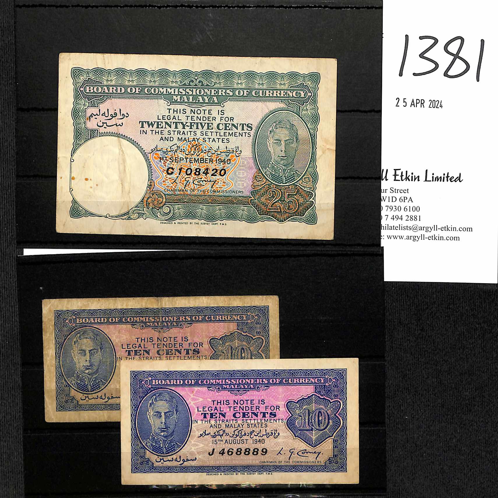 Malaya Banknotes