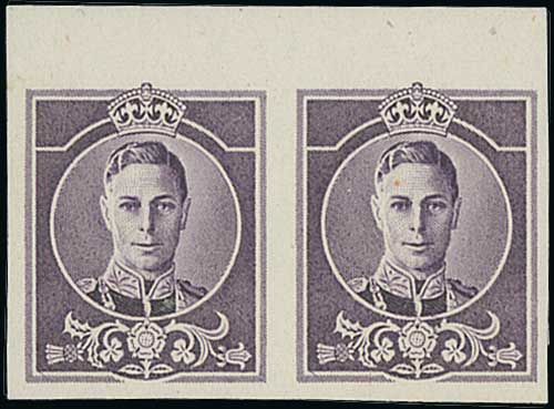 c.1940 King George VI Head Essays by Waterlow Brothers & Layton on gummed unwatermarked paper,