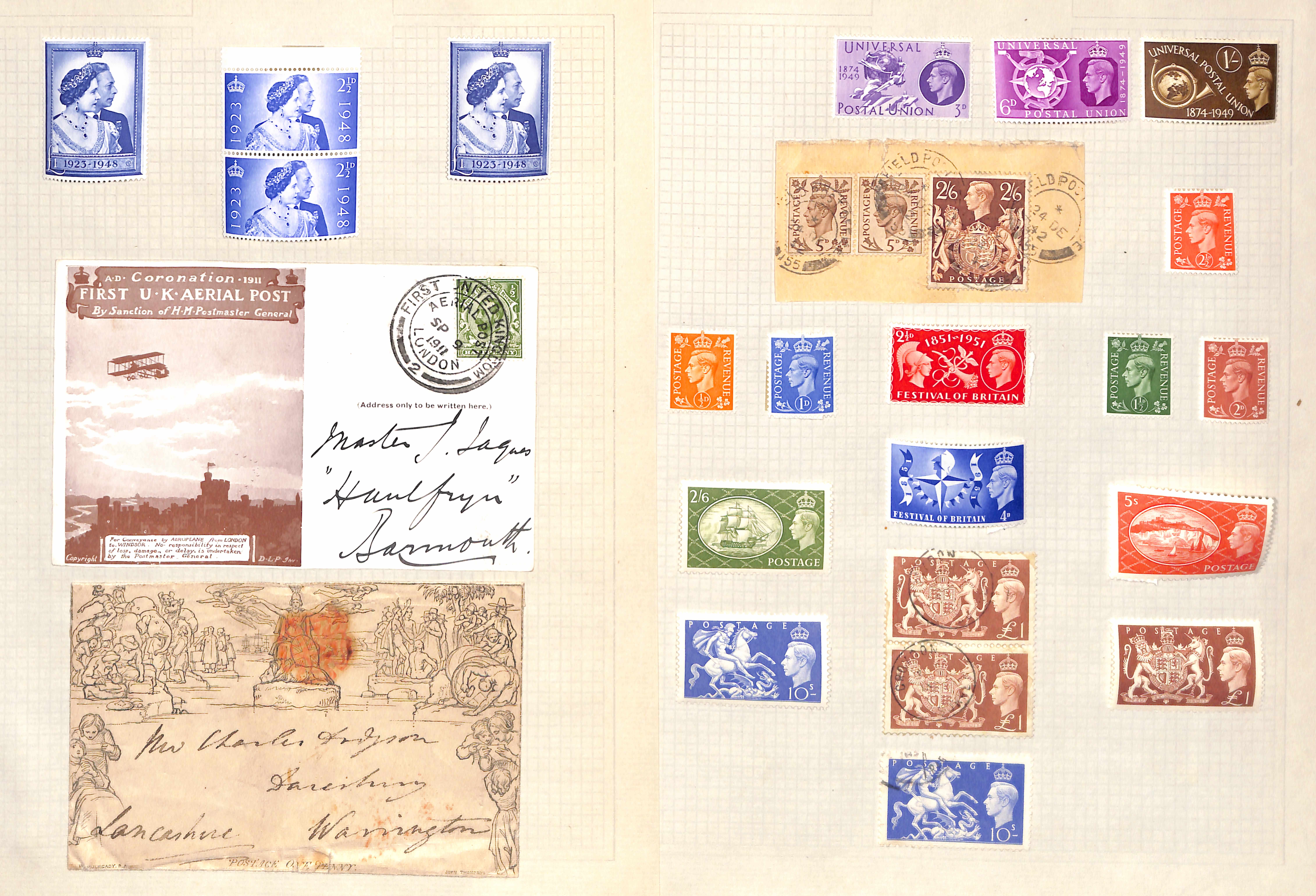 1840-1968 Mint and used collection on pages including 1d black AB plate 6 and LE plate 2 used ( - Image 7 of 12