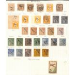 French Colonies. 1859-77 Used issues, collected for the cancellations, various lozenge and c.d.s