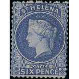 1871 6d Dull blue, watermark reversed, very fine mint, original gum. With B.P.A Certificate (