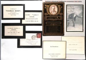 QV-QEII In Memoriam cards (480+) and other mourning related ephemera, some postally used. (730+).